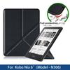 Capa Para Kobo Nia N306 EReader, Capas Protetoras Estilo Tampa Suporte Dobrável Múltiplo Capa EReader Protetora à Prova de Choque