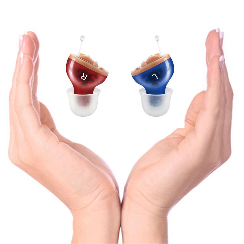 Mini Size Inner Ear Invisible Hearing Aid Volume Adjustable Hearing Aids Ear Sound Amplifier Left Ri