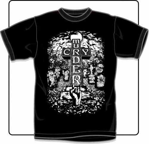 New Music Cry Murder  Cross  T Shirt XL