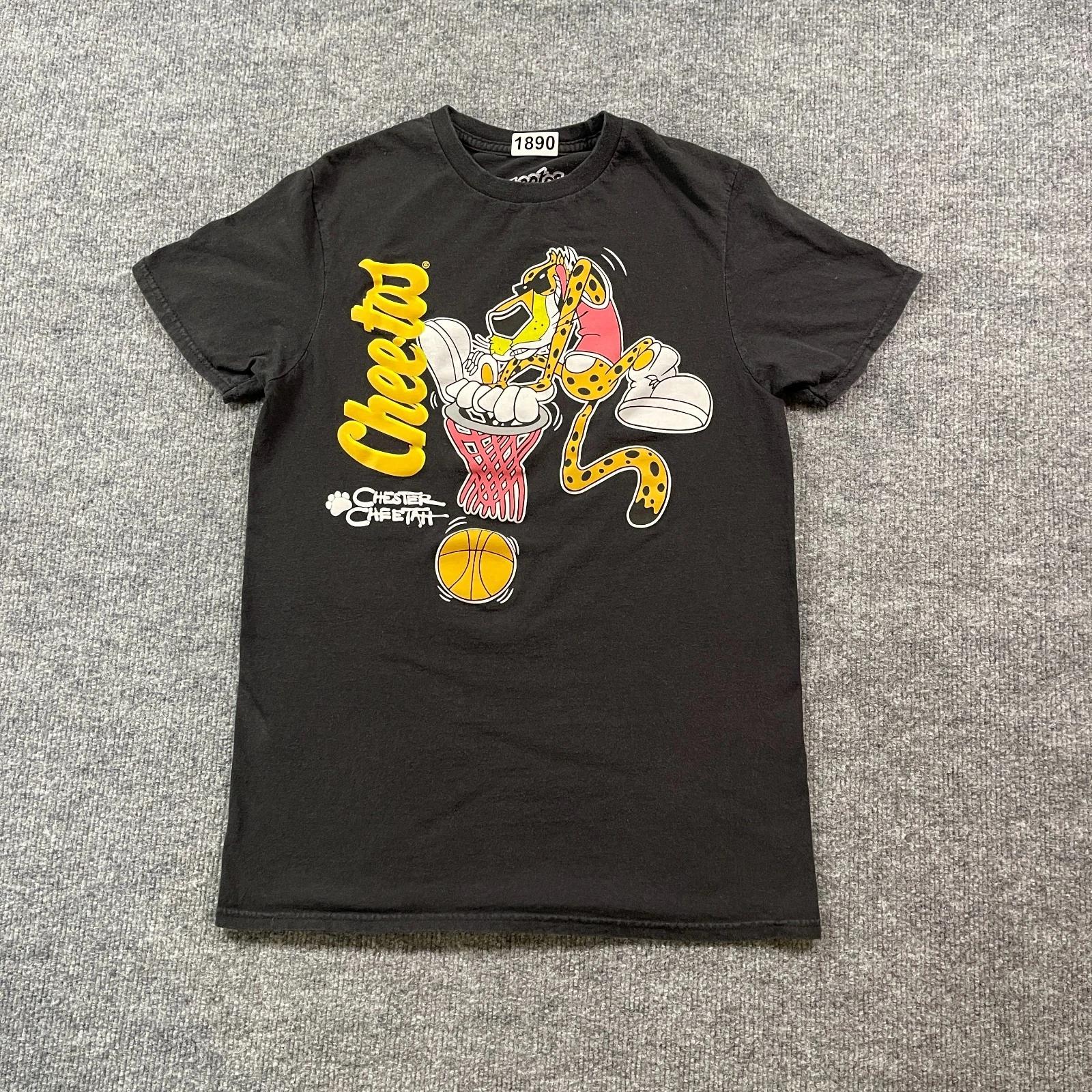 Cheetos Chester Cheetah Basketball Shirt Small 17x25 Black 4XL