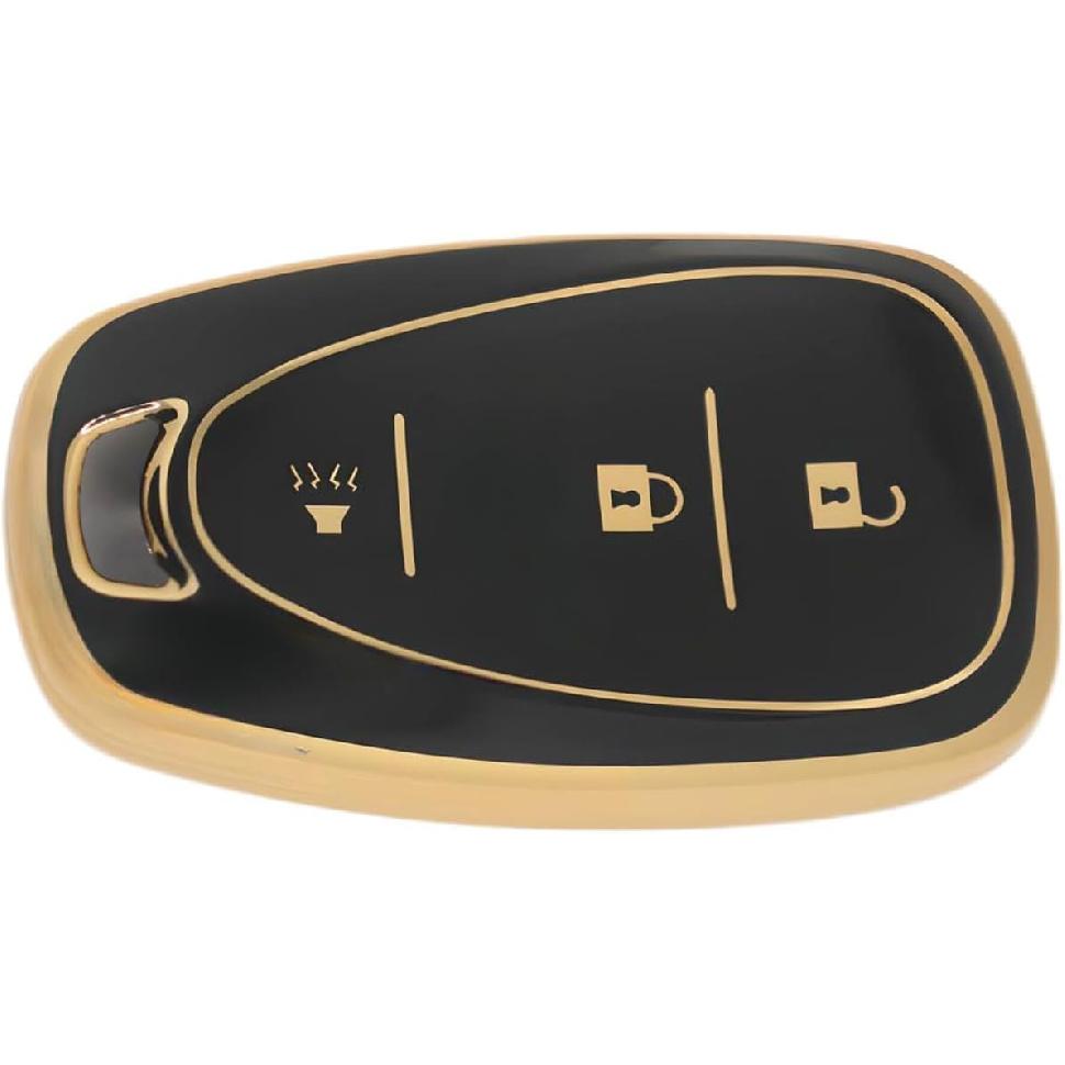 3 Button TPU Key Fob Shell Cover for 2016- Chevy Spark Traverse Equinox Trailblazer Trax