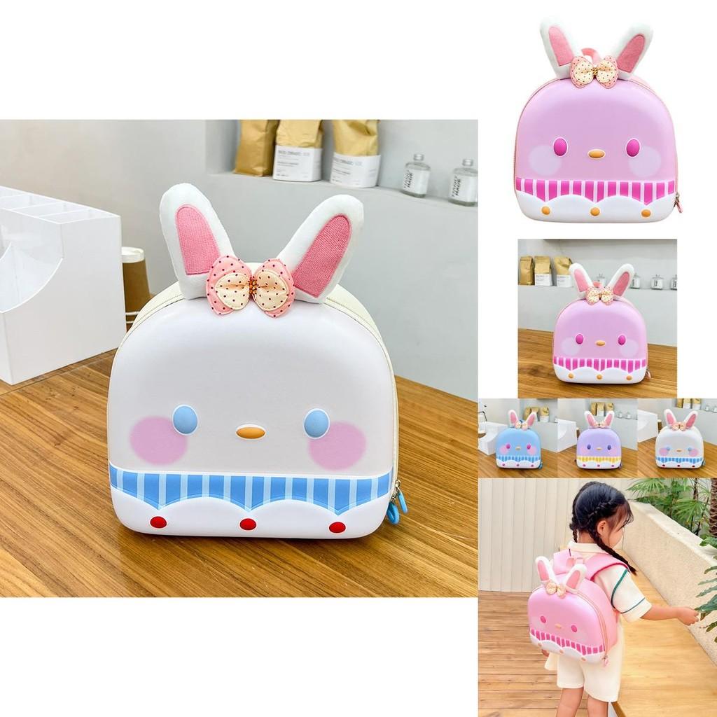 Adorable Eva Material Toddler Backpack Featuring Cute Cartoon Rabbit Design
