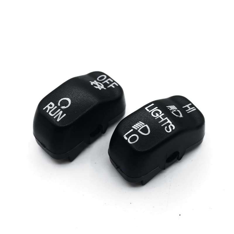 for Harley Softail 96-10 Dyna 96-11 FLHR 96-13 FLHRC 98-01 VRSC 02-17 Motorcycle Hand Control Button Housing Cap Switch Cover (Black)