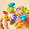 Soft Rubber Hand Grab Ball Space Hand Grip Ball Soft Rubber Finger Exercise Toy Baby Teether Rattle Montessori Toys For Newborns