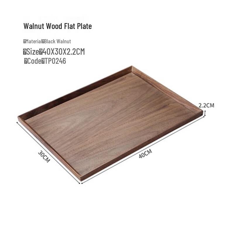 Serviertablett aus Schwarznussholz