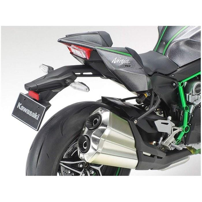 Tamiya 1/12 Motorcycle Series No.136 Kawasaki Ninja H2 CARBON Plastic Model 14136 Gray One Size
