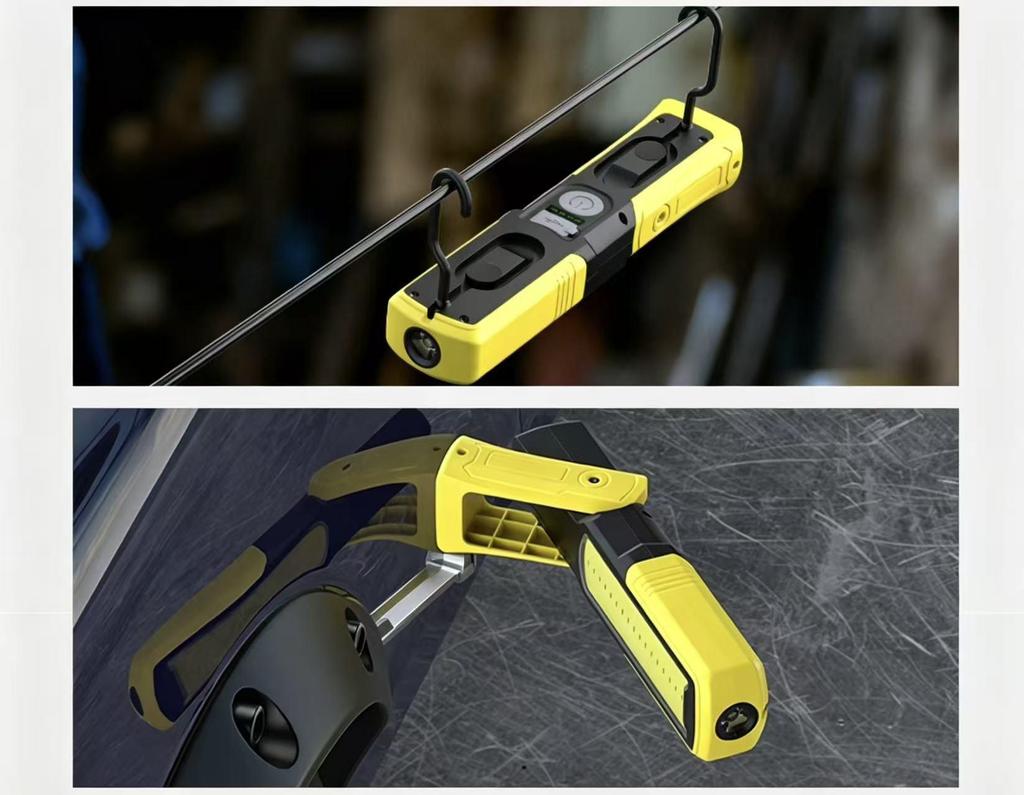 Magnetic Rechargeable Super Bright Car Repair Light: Portable Mini Outdoor Camping Flashlight.