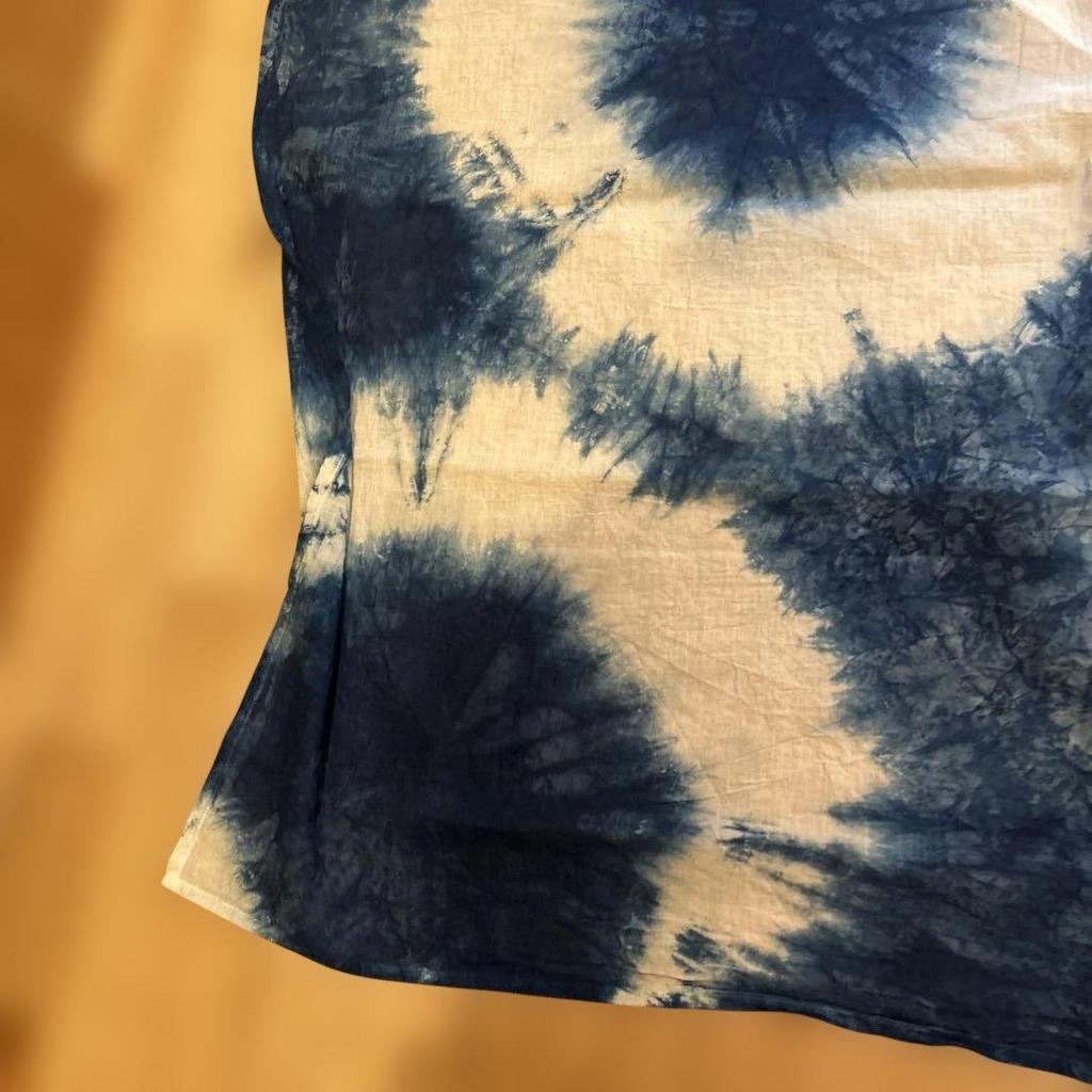 Used Takarajima Dyeing Indigo Dyeing Stole with Tag