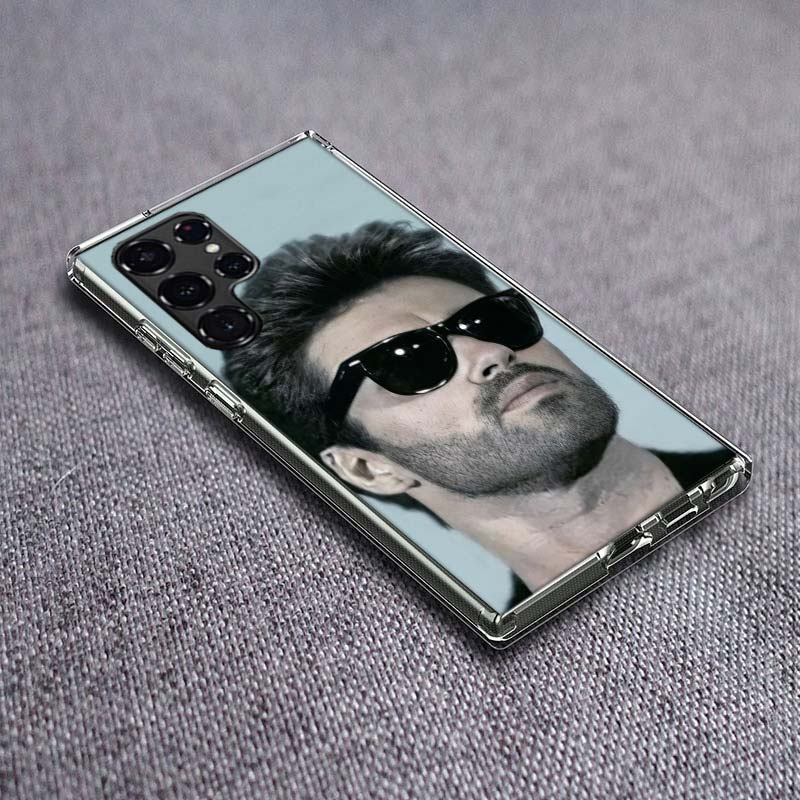 George Michael Phone Case For Samsung Galaxy S24 S23 S21 S20 FE S22 S26 Ultra S25 Edge S10 Plus Cover Clear TPU Capa Shell Coque