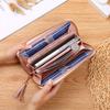 Fashion Women's Wallet Zipper Coin Purse Lady Short Clutch Purse Handbag Patchwork Leather Female Card Holder Wallet Phone Pouch