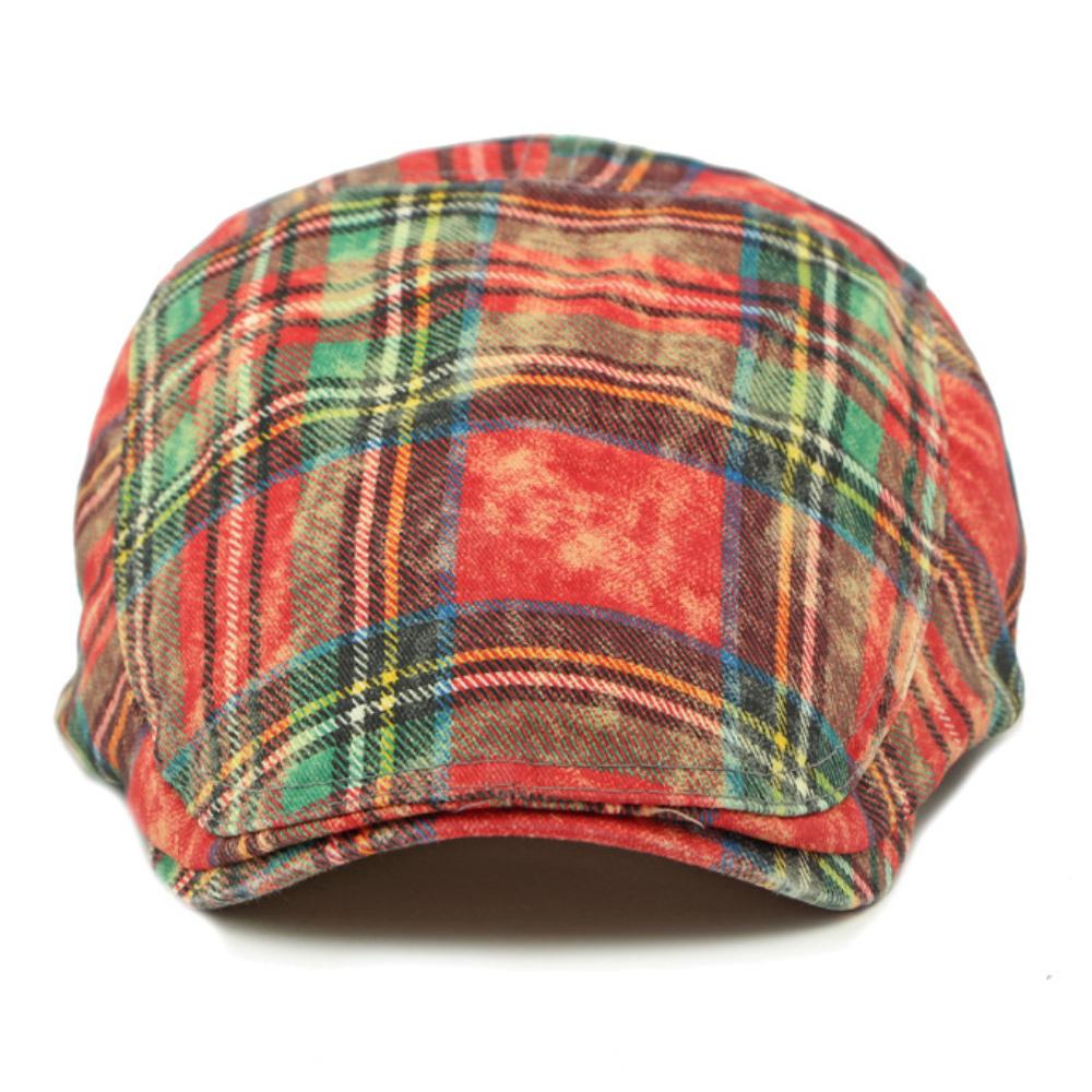HT4800 Beret Caps Men Women Vintage Plaid Artist Painter Beret Hat Male Female Ivy Flat Cap Spring Summer Adjustable Mens Berets