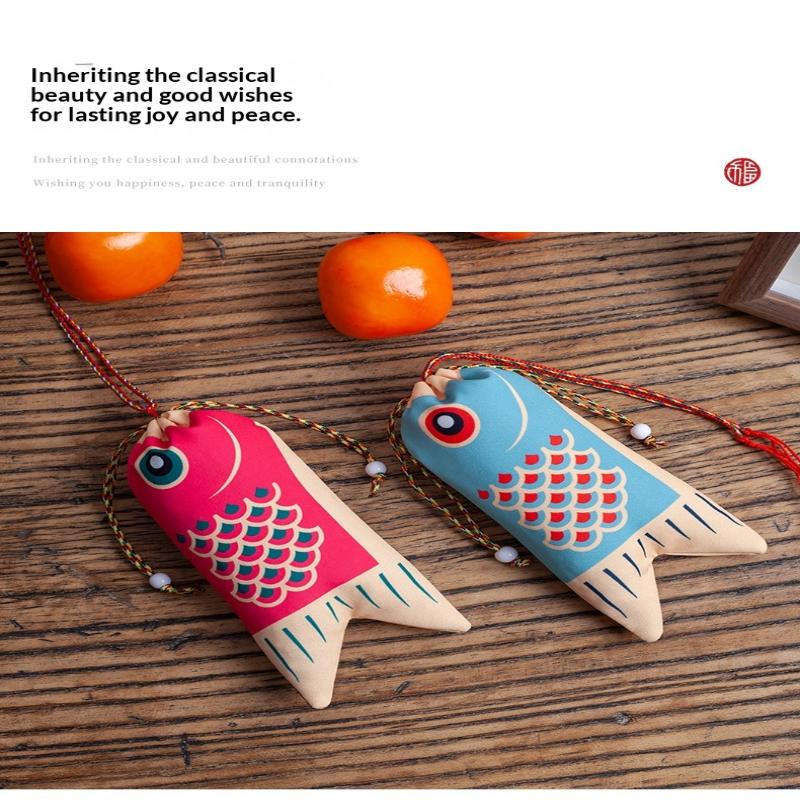 Koi Carp Blessing Bag Pendant Hanfu Decoration Graduation Gift Lucky Pouch Sachet Jewelry Bags Koi Carp Blessing Bag Coin Purse