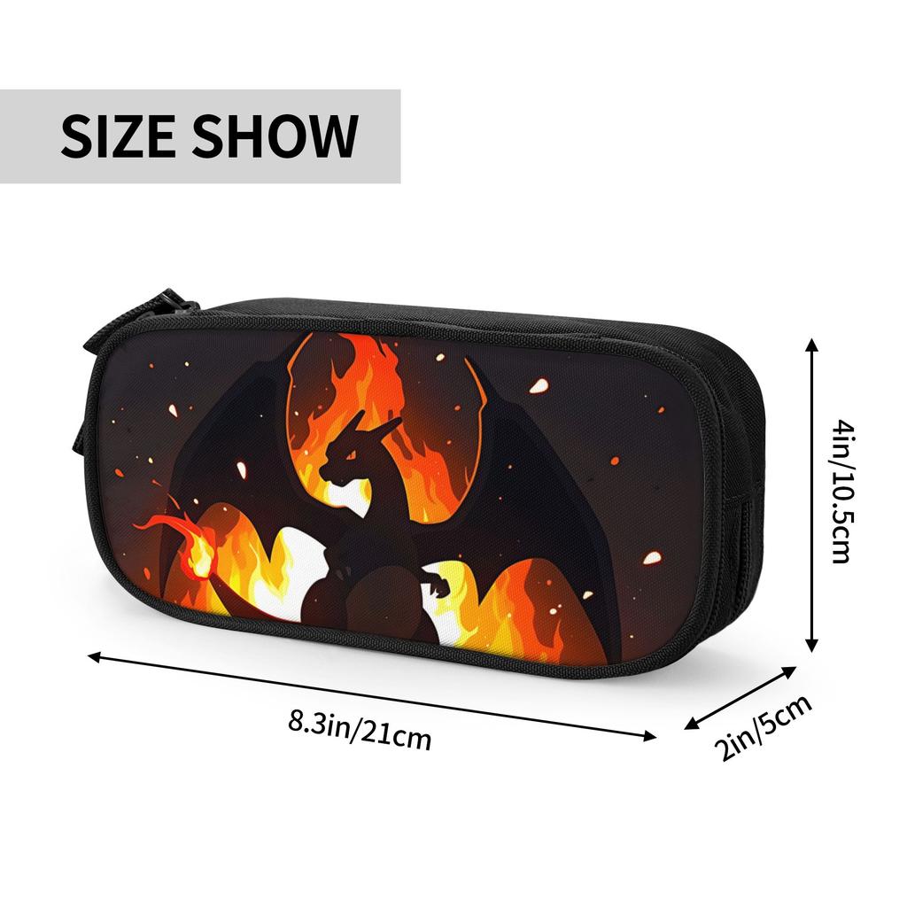 Custom charizard pokemon Large Capacity Bags for Child Handheld Study Bag for Boys Gilrs Kids