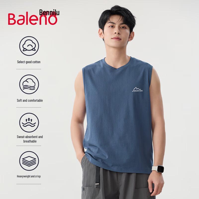 Мужская хлопковая майка Baleno с горным принтом 5XL