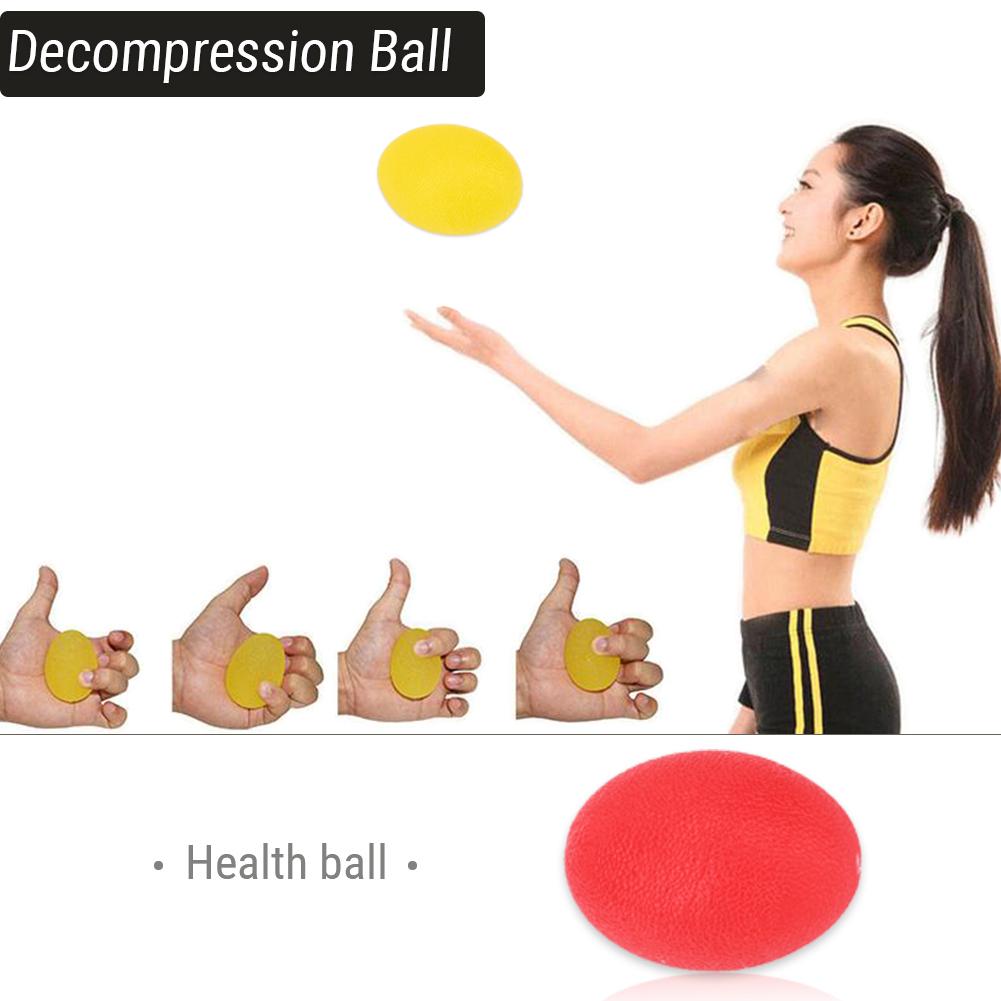 Silikon-Massage-Therapie-Griffball für Handgelenk-Finger-Krafttraining Stressabbau(Rot 25)