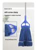 Four-Color Cotton Yarn Wax Mop with Replaceable Stainless Steel Threaded Clip Head