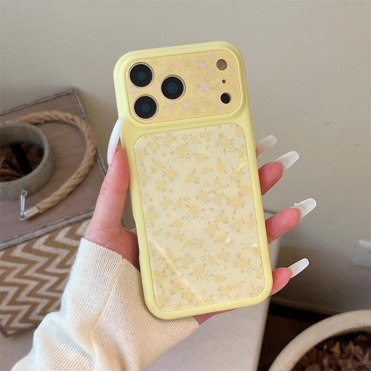 

Large Floral Blue Light Drop-proof iPhone 15 ProMax Case - Full Coverage, New Model iPhone 17 Pro Max