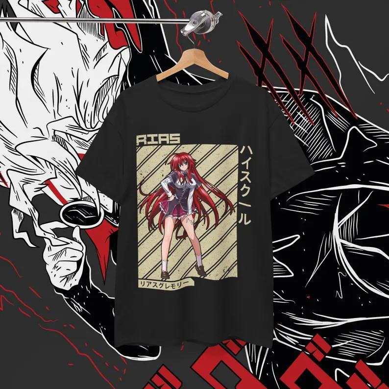 Риас Гремори Девушка Аниме Ваифу Косплей Унисекс Футболка Подарок Унисекс Унисекс Футболка S