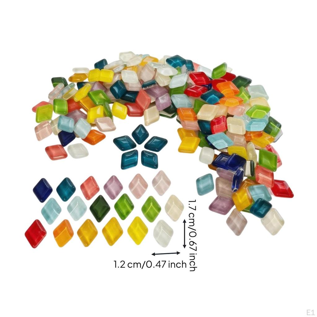 Glasmosaik-Fliesen in verschiedenen Farben | Glänzend, Diamant