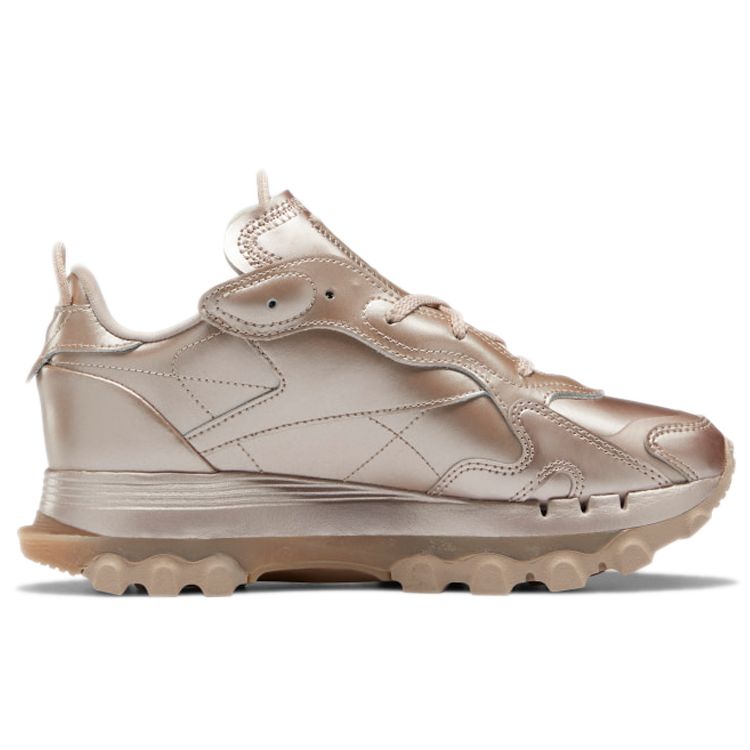 Reebok Tênis Feminino Cardi B x Classic Leather Rose Gold Champagne GW2633