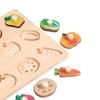 Wooden Shapes Puzzle Shape Sorter Board Preschool Hand Eye Coordination Fine Motor Skill for Children Toddlers Birthday Gifts
