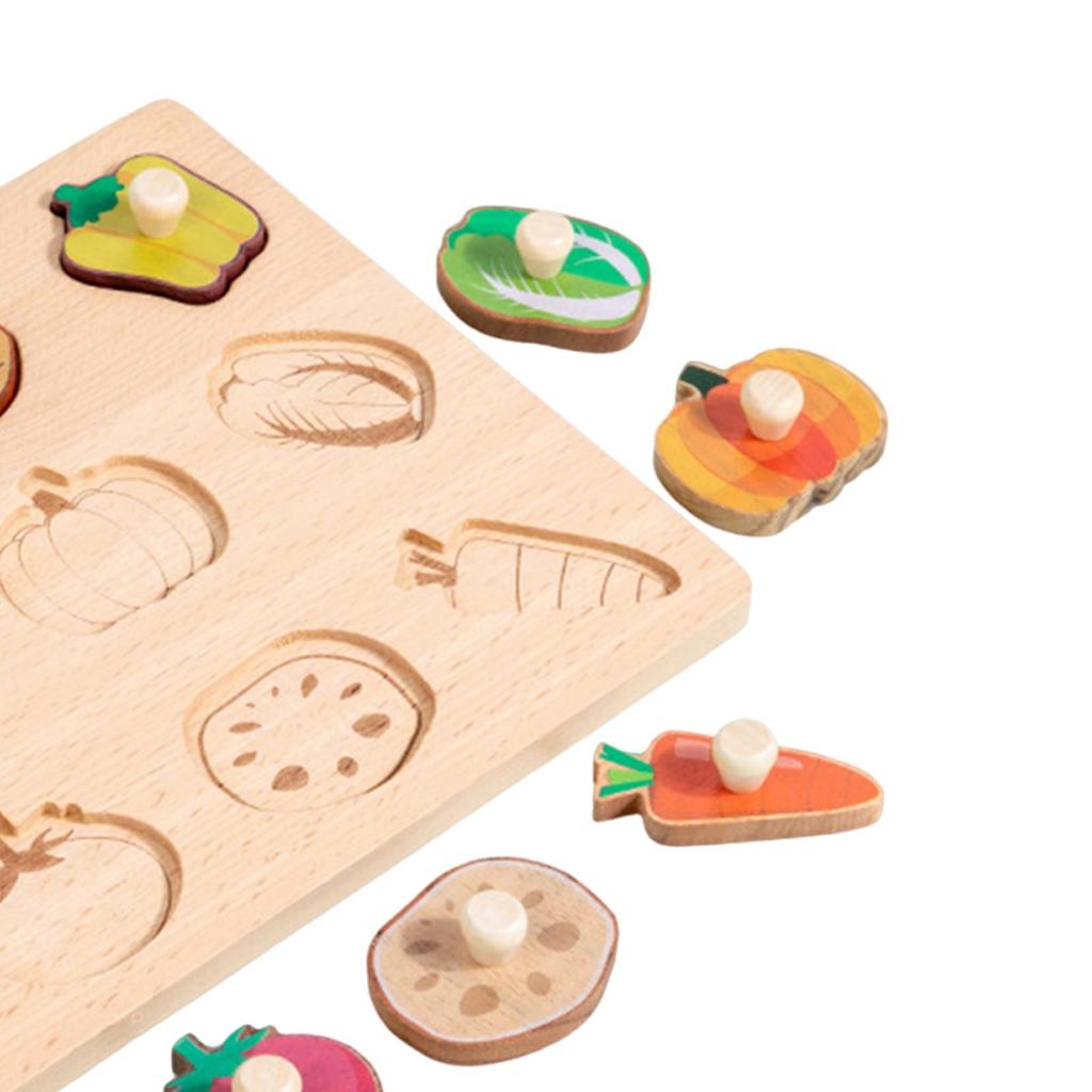 Wooden Shapes Puzzle Shape Sorter Board Preschool Hand Eye Coordination Fine Motor Skill for Children Toddlers Birthday Gifts