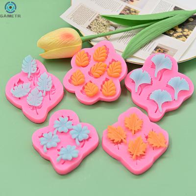 Tropical Ginkgo Palm Maple Leaf Monstera Silicone Mold Chocolate Candy Fondant Mould DIY Clay Resin Model Cake Decorating Tools