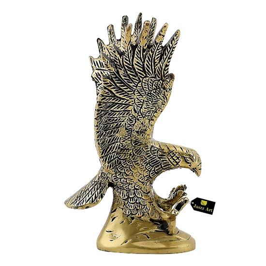 Brass Flying Eagle Statue Hawk Sculpture Decorative Handmade Garuda Statue for Home Decor Office Handcrafted Showpiece Gift Item