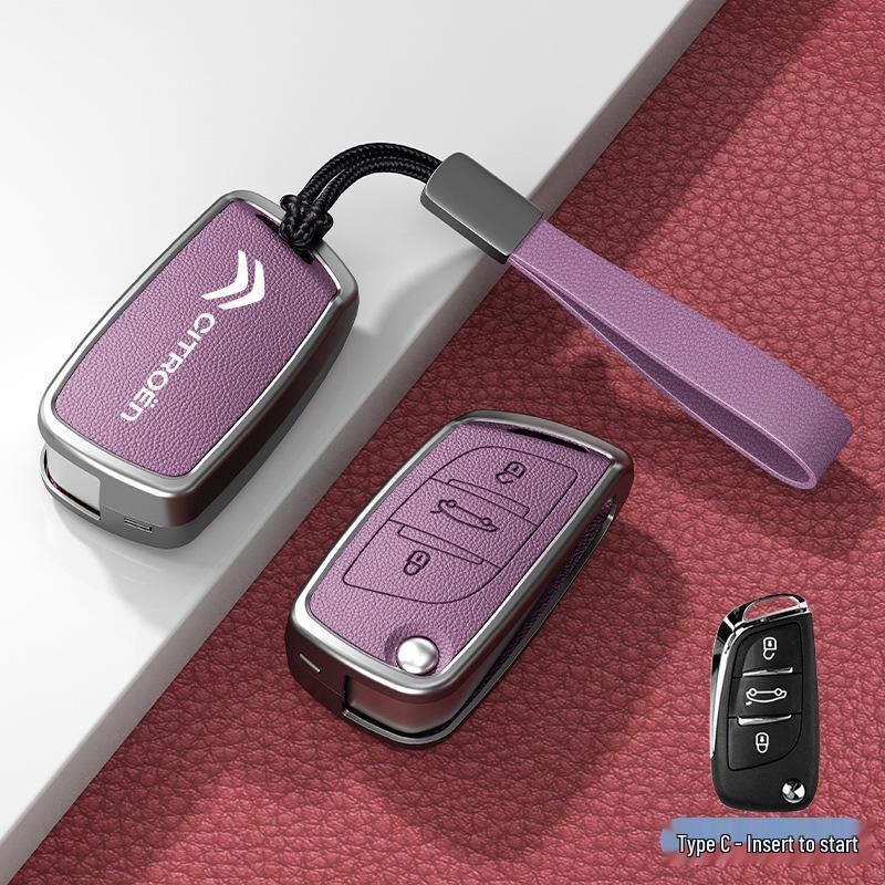 Car Key Cover & Buckle for Citroen C3XR, C4L, Tianyi, C5, C4 Sega, Elysee, C6 Models