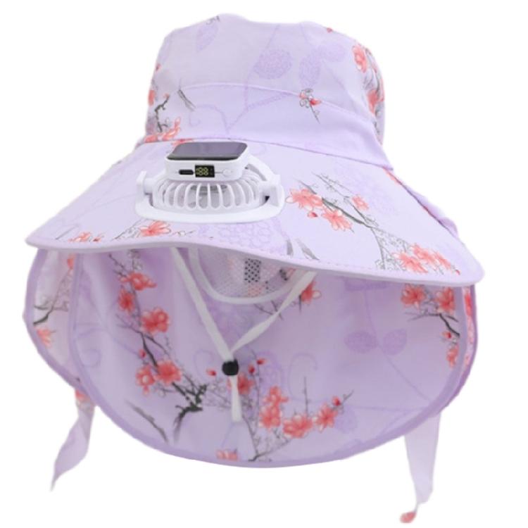 Solar Charged Fan Hat with NeckCovers Comfortable Cooling Fan Fisherman Hat For Outdoor Activity Hiking Camping Gear