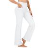 Women's Fashion Loose-Fit Faux Denim Bell-Bottom Pants With Pockets