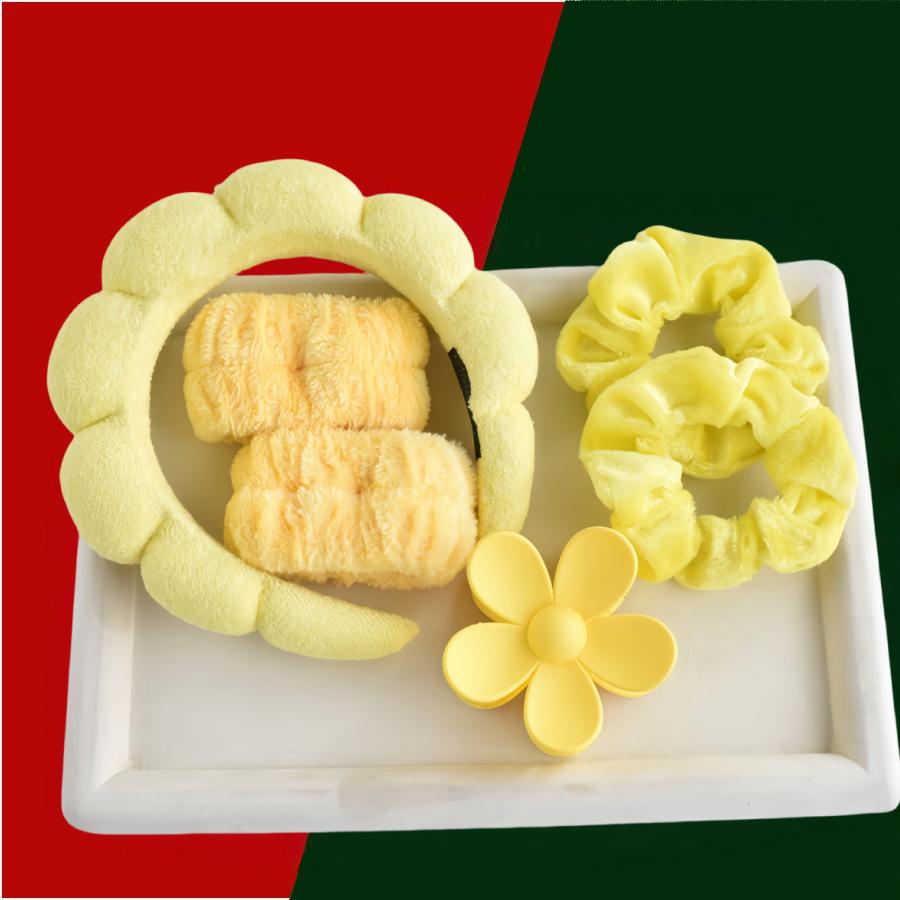 6-piece Set Of High Elasticity Hair Bands With Hair Ties And Clamps