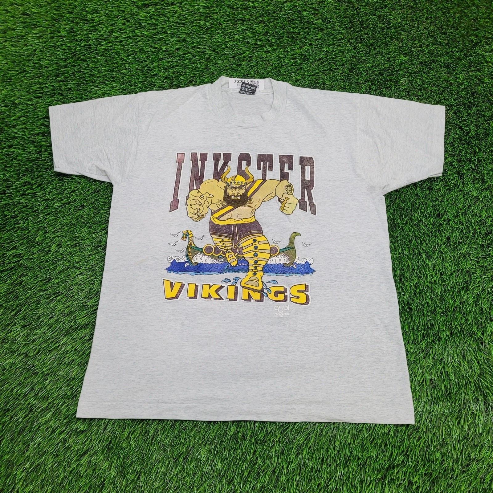 Vintage 1983 Vikings Shirt Large 21x26 Vikings 2XL