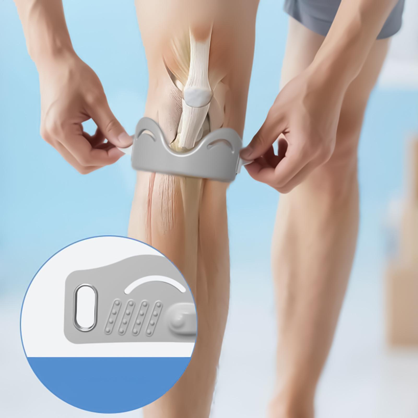 

Ремінець на коліно 2 шт. Регульована стрічка для підтримки колінної чашечки Силіконові подушечки Для чоловіків жінок Туризм Біг Футбол Присідання Волейбол CHINA