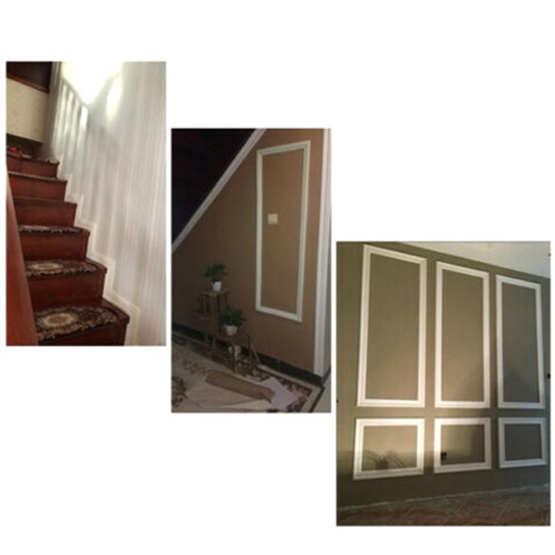 3D Corridor Skirting Line Mildew-Proof and Easy To Clean for Walls Doors Window Toilet