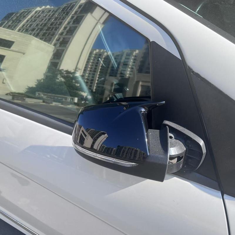 For Mercedes Benz W245 W169 2008-2012 Car Rearview Side Mirror Cover Wing Cap Exterior Door Shell Trim ABS Accessories