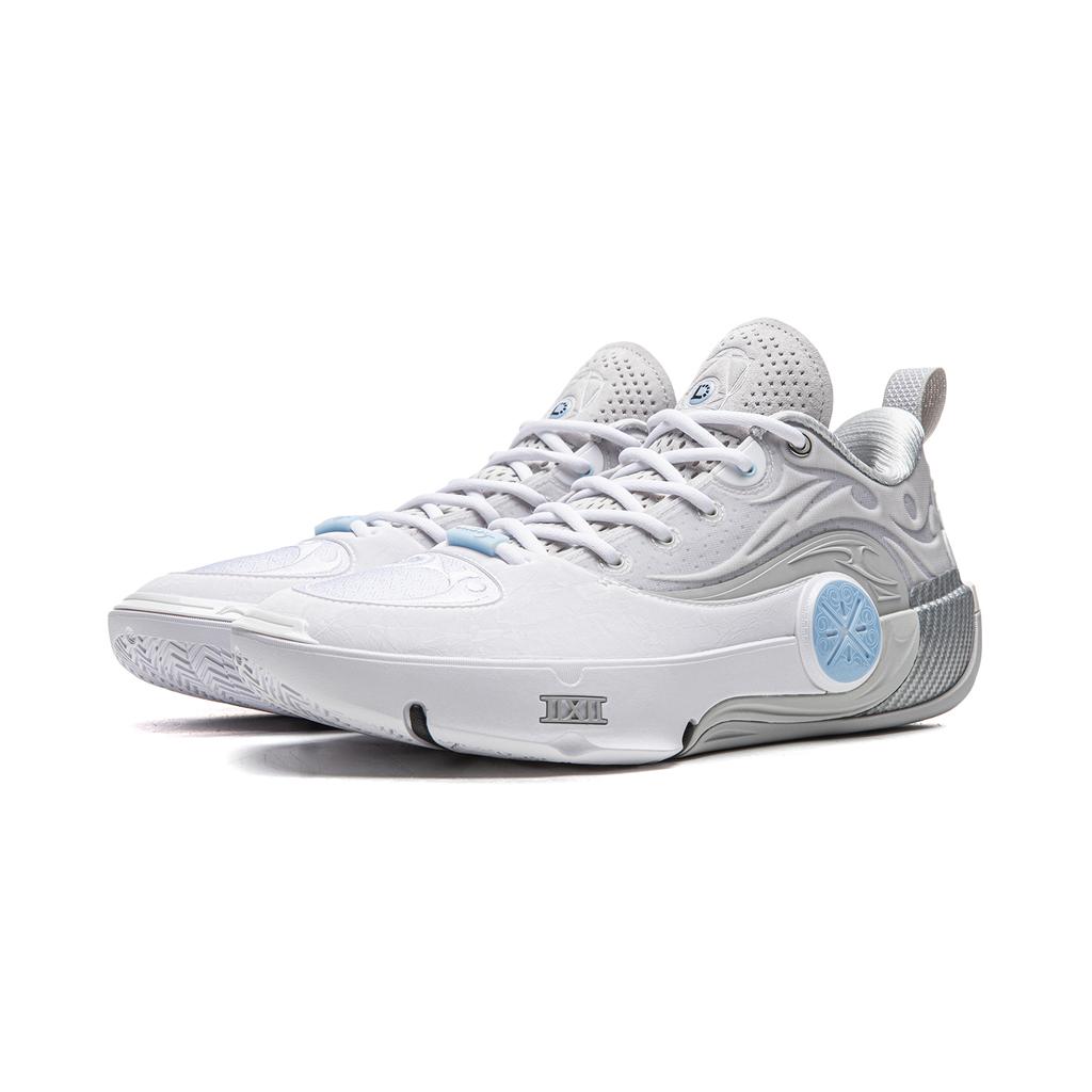 Li Ning WOW12 Amortiguación Antideslizante Resistente a la Abrasión Transpirable Rebote Agarre Caña Baja Zapatillas de Baloncesto para Hombre ABAV085-11