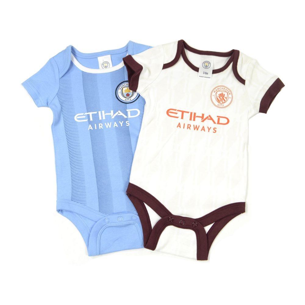 Buy Manchester City FC Baby Home Away Kit Bodysuit (Pack of