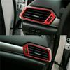 Red 4PCS Dashboard Side Air Outlet Vent Cover Trim For Honda Accord 2018-2021