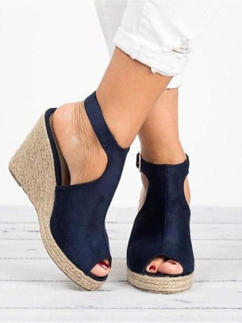 Plus Size Platform Sandals Wedges Shoes For Women Heels Sandals Summer Clog