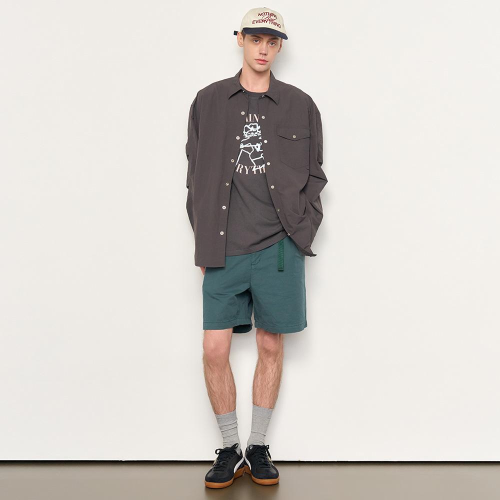 GENERALIDEA Man Nylon Shirt Jacket [Charcoal] / Sbe1M07005