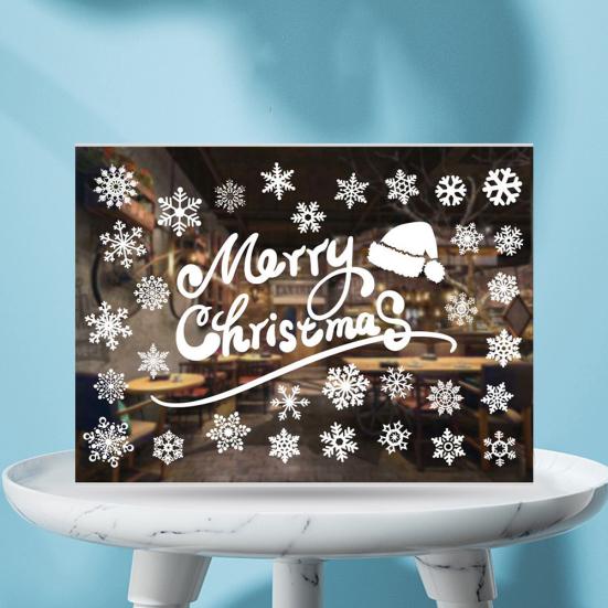 Christmas Decoration Wall Window Glass Xmas Stickers Decal Patch Home Decor