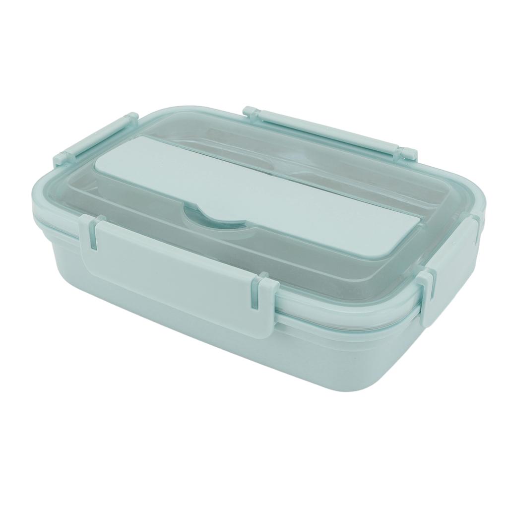 Lunch Box 3 Compartments 304 Stainless Steel Plastic Matching Spoon Chopsticks Portable Lunch