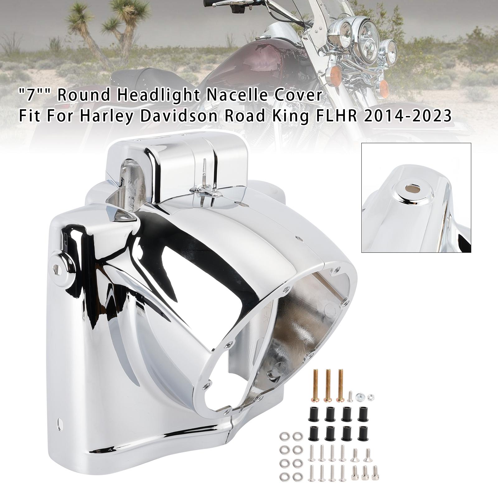 

7-дюймовая круглая крышка фары для Touring Road King FLHR 2014-2023