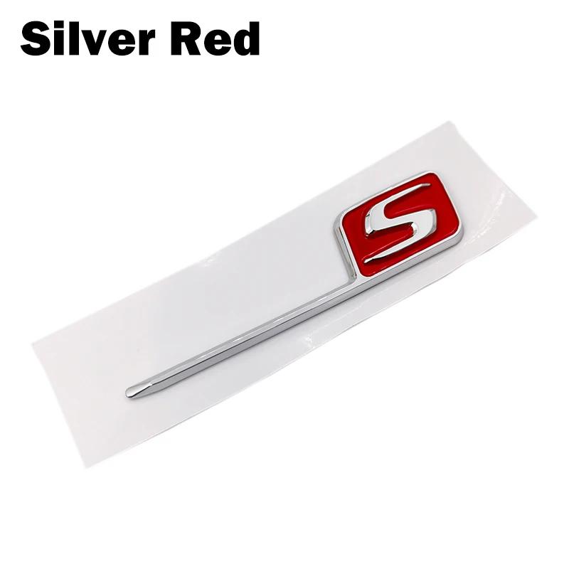 New ABS S Badge Car Rear Emblem Sticker for Cla45 C63 W212 E63 A45 Gla45 Styling Accessories