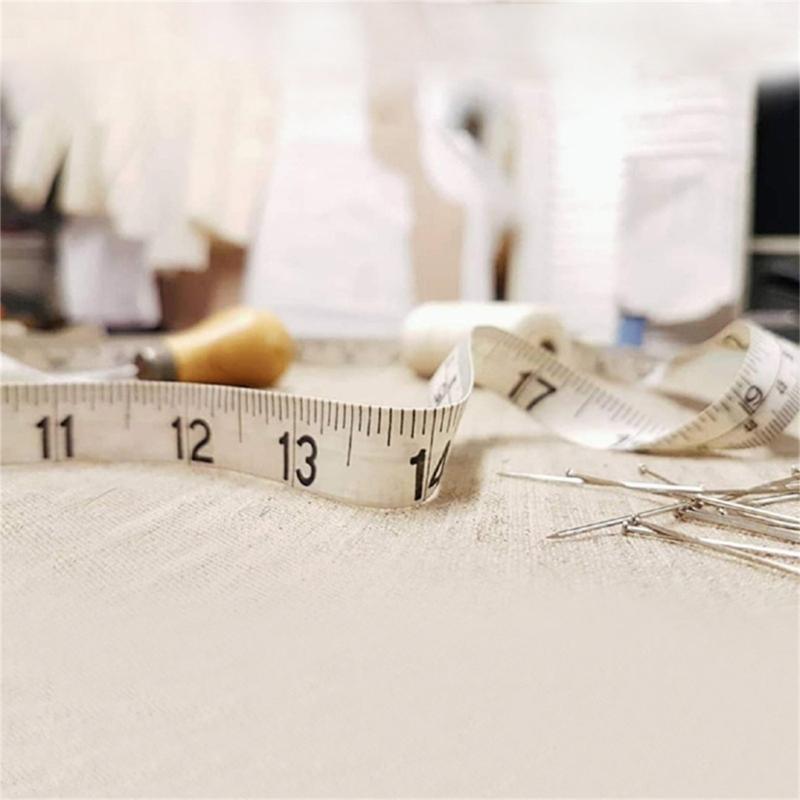 300CM PVC Fiber Tape Measure Soft Flexible Sturdy Sewing Ruler For Tailoring Crafts DIY Projects