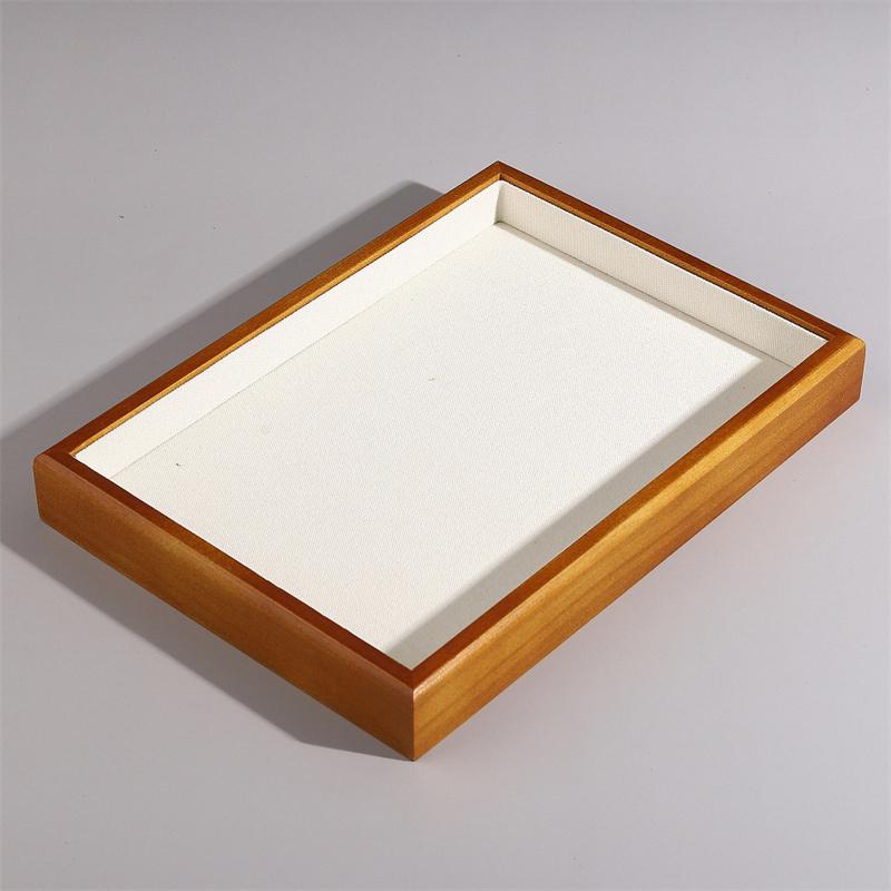 

Vintage Jewelry Display Tray Multipurpose Earrings Ring Necklace Bracelet Plate Wooden Storage Trays Counter Jewellery Organizer