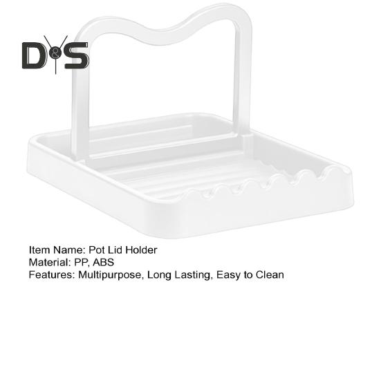 Suport pentru capacul oalei, suport pentru ustensile, design antiderapant, ușor de curățat, blat de bucătărie, pliabil, organizator pentru capacul oalei, suport