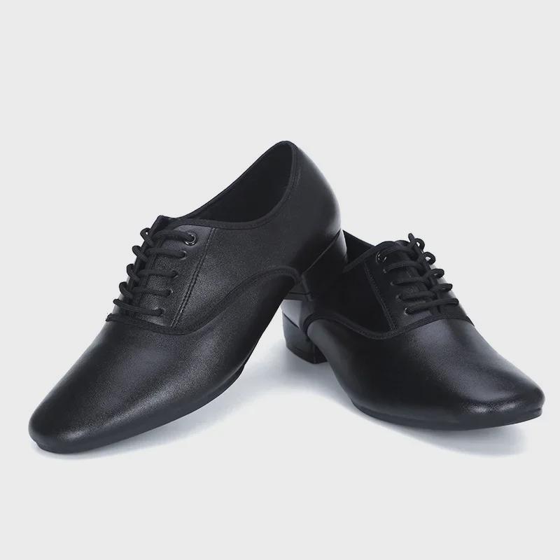 Pánské boty na společenské a latinskoamerické tance s měkkou podrážkou 2025