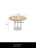 Wall-Mounted Sofa & Table Set for Milk Tea Shop with Natural Wood Style